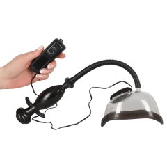 You2Toys - Vibrating vagina suction pump (translucent-black)