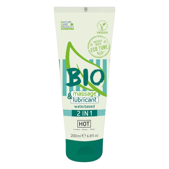 HOT Bio 2IN1 - water-based lubricating and massage gel (200ml)