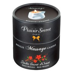 Plaisirs Secrets Red Wood - Massage Candle (80ml)