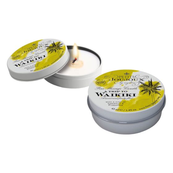 Petits Joujoux Waikiki - massage candle - coconut-pineapple (43ml)