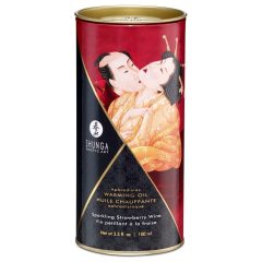 Shunga - warming massage oil - champagne strawberry (100ml)