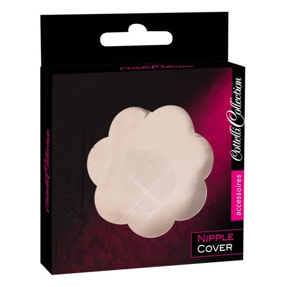 Cottelli Nipple Cover - flower nipple patch - natural (12pcs)