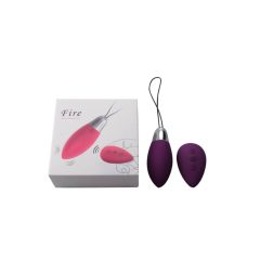   Cotoxo Fire 2 - rechargeable remote controlled vibrating egg (dark purple)