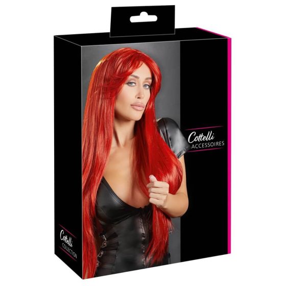 Extra long red wig