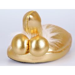 Gold slippers - with penis