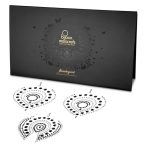   Sparkling diamonds intimate jewellery set - 3 pieces (black-silver)