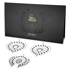   Sparkling diamonds intimate jewellery set - 3 pieces (black-silver)