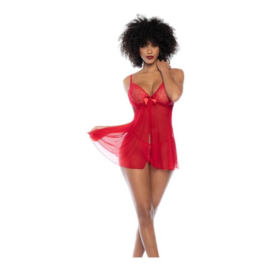 Mapalé - lace babydoll and thong (red)