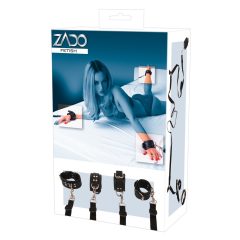 ZADO - Leather bed tie set (black)