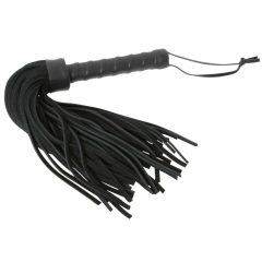 ZADO - short, thick leather whip (black)