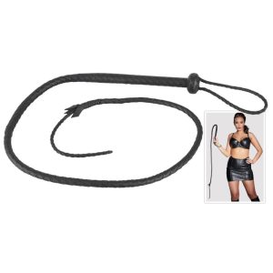 ZADO - hand braided genuine leather whip (black)