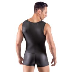 Svenjoyment - Men's short overalls, sleeveless (black)