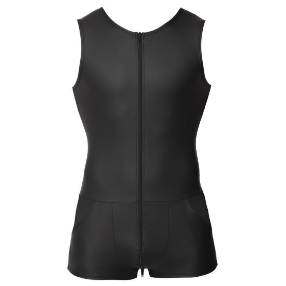 Svenjoyment - Men's short overalls, sleeveless (black)