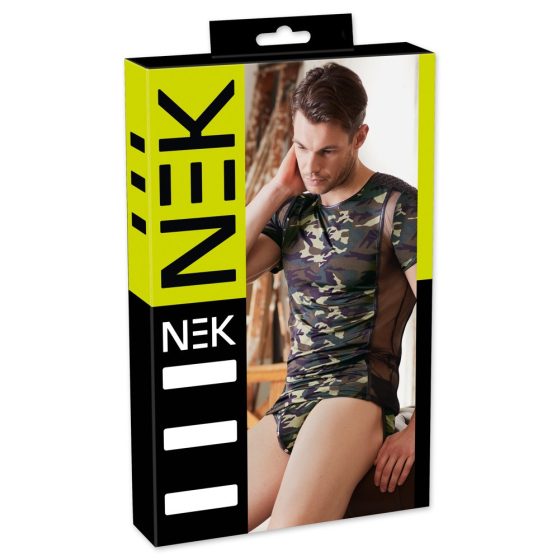 / NEK - men's T-shirt with camouflage pattern (green-brown)
