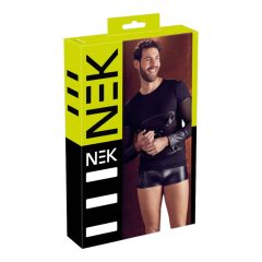 NEK - Men's long sleeve cross-strap top (black)