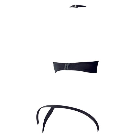 Cottelli - Metal ring bra set (black)