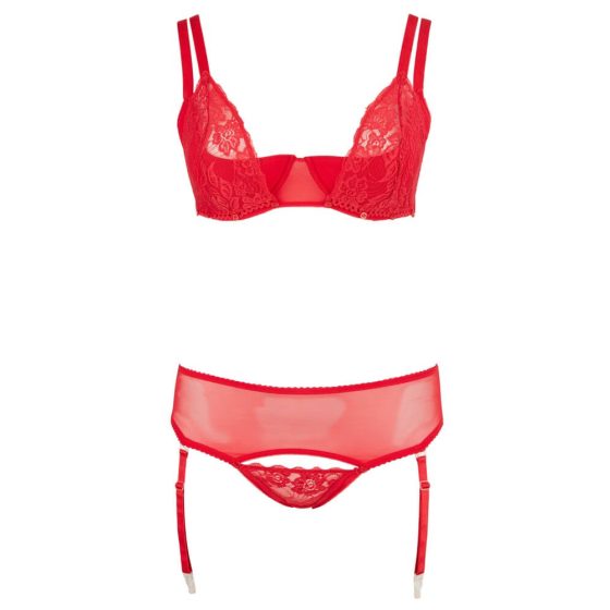 / Cottelli Plus Size - Variable Underwear Duo (red) - 90D/XL