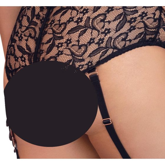 Cottelli Bondage Plus Size - Lace Bra Set (black)