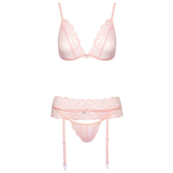 Kissable - Lace Lingerie Set (pink) - L/XL