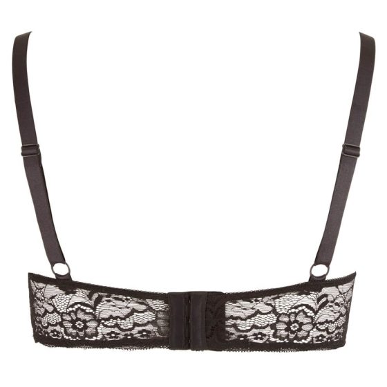 / Cottelli Plus Size - strapless ring bra (black)