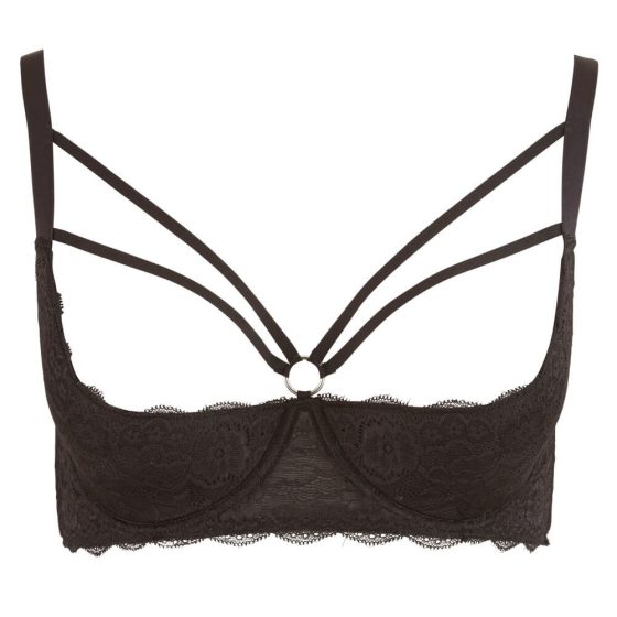 / Cottelli Plus Size - strapless ring bra (black) - 90D