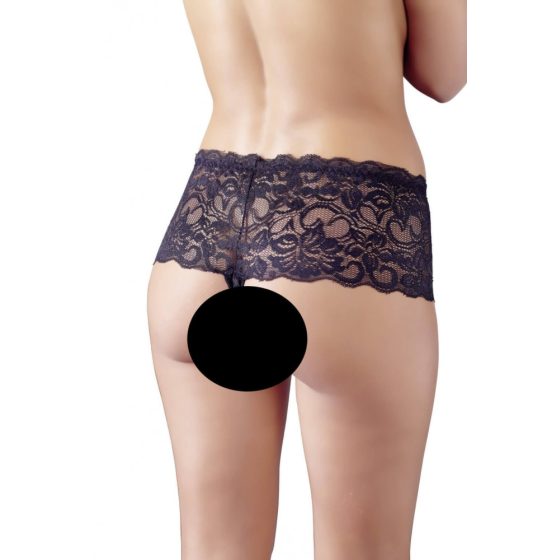 Cottelli - Black women's underwear set (3pcs) - XL