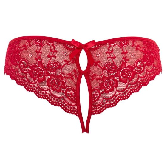 Cottelli - bow open women's French underwear (red) - L