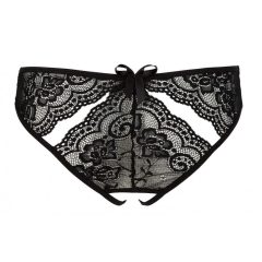 NO:XQSE - bow tie open front with cut-outs (black)