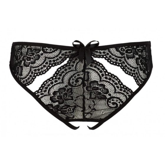 NO:XQSE - bow tie open front with cut-outs (black) - M