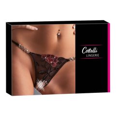 Cottelli - Open thong with roses