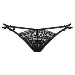 Obsessive Intensa - double-strap lace thong (black)