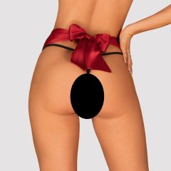 Obsessive Tienesy - bow thong (black-red)