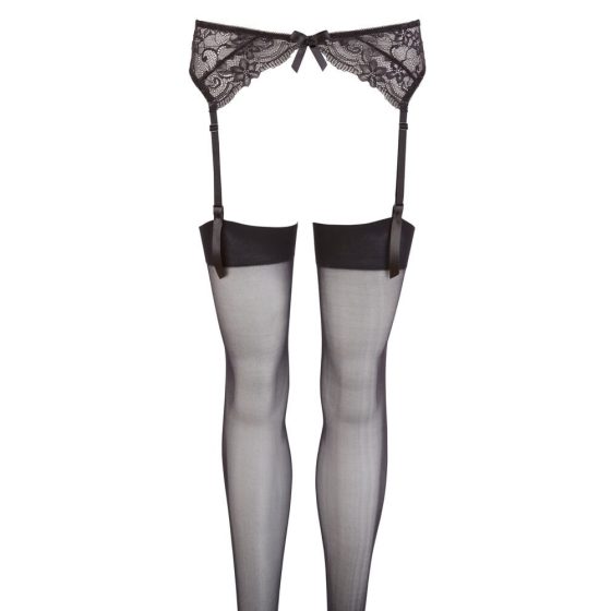 NO:XQSE - Lace garter set - black