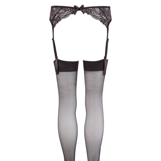 NO:XQSE - Lace garter set - black - M/L