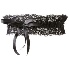 Cottelli - Lace garter belt - black (S-L)