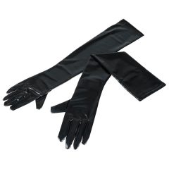 Cottelli - Long, shiny gloves (black)