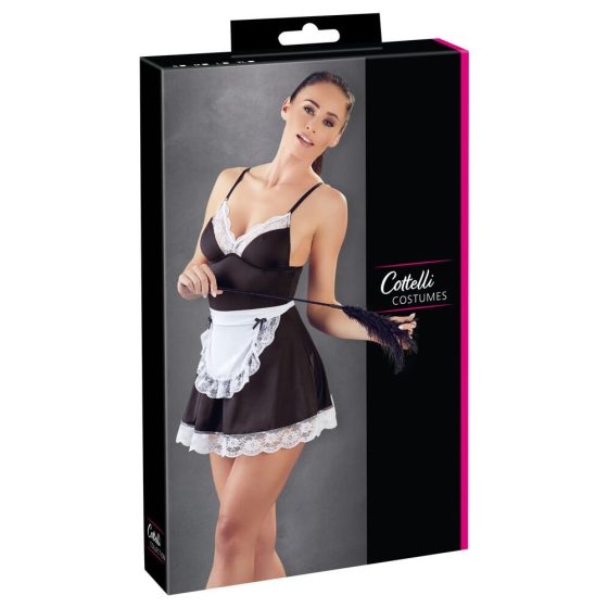 Cottelli - maid dress with apron (black and white) - M