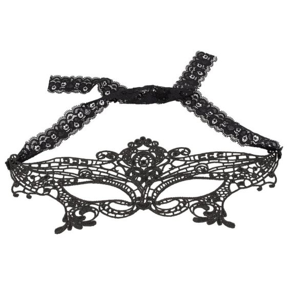 Cottelli - Embroidered lace eye mask (black)