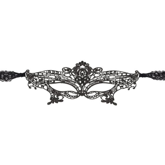 Cottelli - Embroidered lace eye mask (black)
