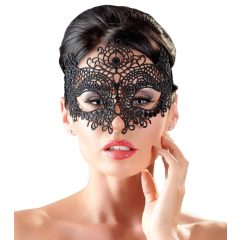 Cottelli - Embroidered lace effect mask (black)