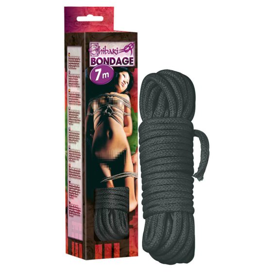 Bondage rope - 7m (black)
