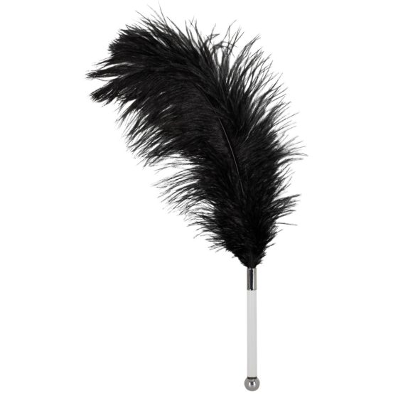 Ostrich pen eraser, short, acrylic handle (black)