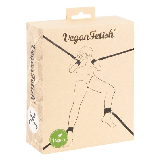 Vegan Fetish - bed tie set (black)
