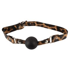 Excellent Power - silicone mouth gags (leopard)