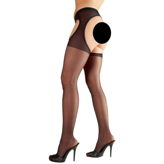 Cottelli - Black sex stockings - L/XL