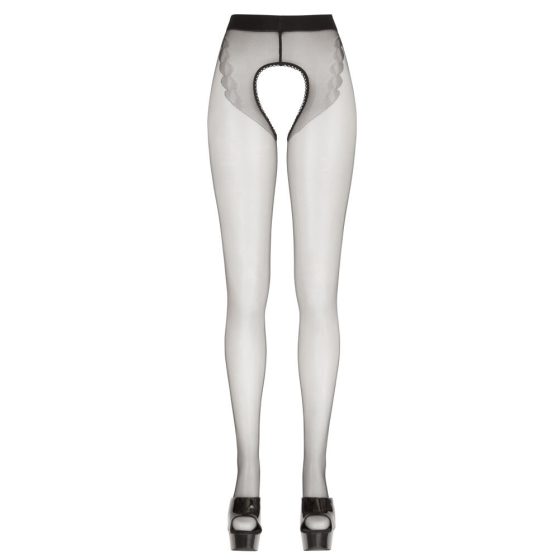 Cottelli - double effect open tights (black)