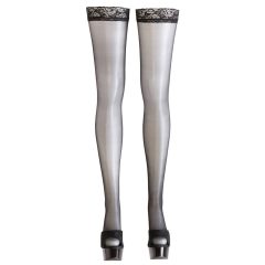 Cottelli - Black thigh fix - with stripes