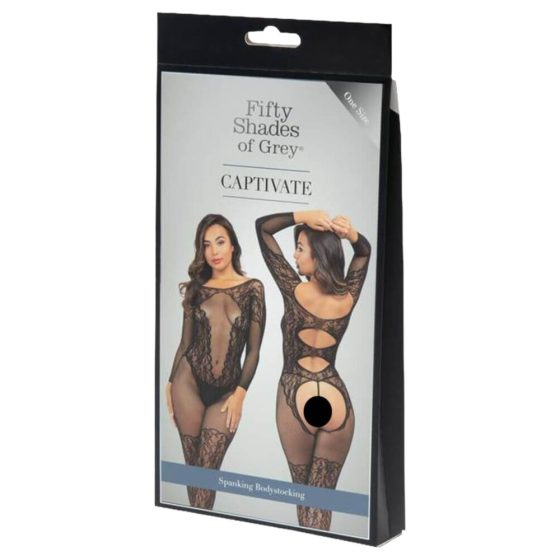 Fifty shades of grey - piquant lace jumpsuit (black) - 2XL/3XL