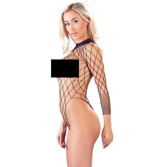 NO:XQSE - long sleeve mesh mesh body - black (S-L)