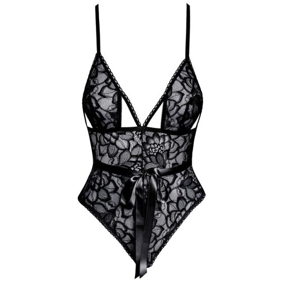 Kissable - lace body with bow (black)